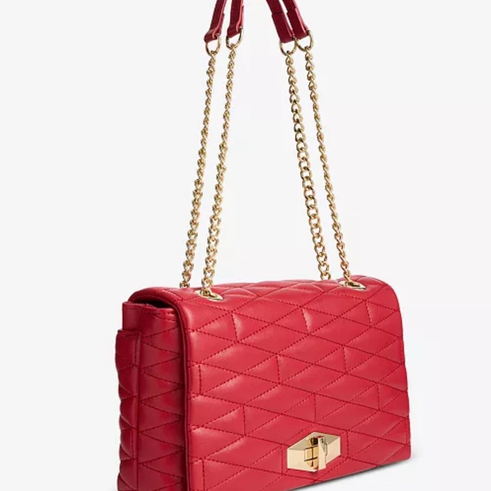 INC International Concepts Quilted Red Shoulder Bag